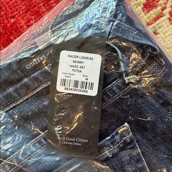 NWT Citizens of Humanity Racer Jeans - 28 - Picture 4 of 5